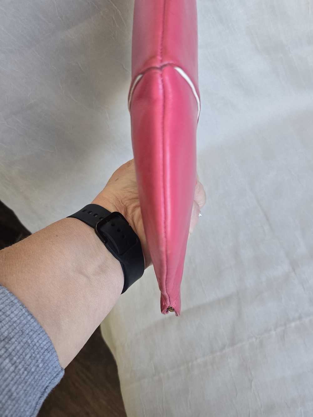 Vintage Charles Jourdan Leather Clutch Bag - Picture 4 of 7